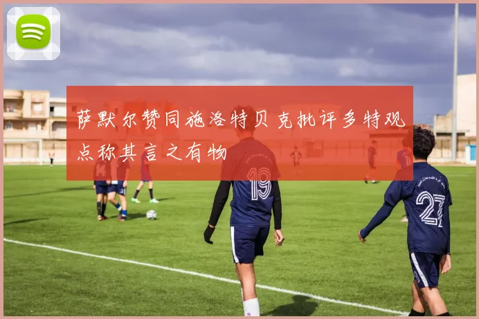 萨默尔赞同施洛特贝克批评多特观点称其言之有物